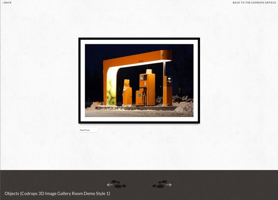 3D image gallery room - style 1