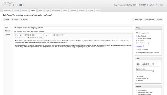 zenpage-page-edit