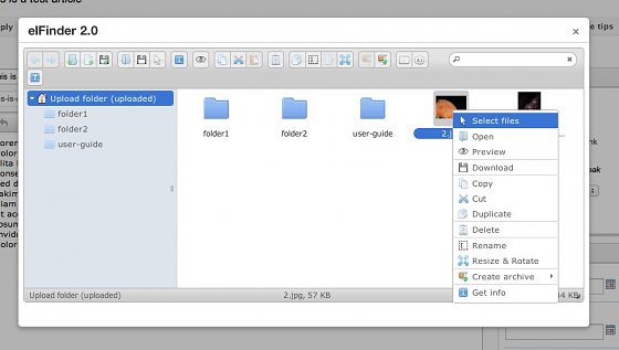 06-elfinder-context-menu