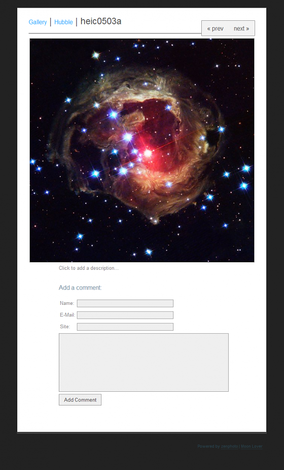 Image page