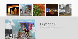 Thumbnail grid with expanding